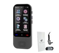 Domary Dispositivo Traduttore Portatile 138 Lingue Online, Touchscreen da 3 | 19 Lingue Offline, Registrazione Intelligente Basata Sull'intelligenza Artificiale, Supporto ChatGPT, 56 Traduzioni di