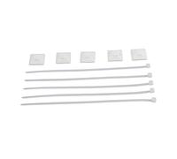 Domary Fascette Fermacavi in Nylon da 200 Pezzi Fascette Fermacavi Nere Autobloccanti per Alte Temperature con Supporti per L'organizzazione dei Cavi Recinzione da Giardino (25 * 25 mm)