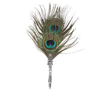 Domary Feather Dip Pen, Penna D'oca Vintage con Supporto in Lega per | Design Antico, 6 Pennini Intercambiabili, Supporto in Lega Leggera, Scrittura per Opere D'arte o Firme