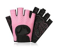 Domary Fitness Mezze per Esercizi e Ciclismo da Allenamento Comodi per Uomo e Donna Nylon Elasticizzato 1 Paio (L)