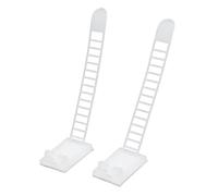 Domary Ganci per Ghirlanda Autoadesivi in Nylon 24 Pezzi con Design Antiscivolo a Lunghezza Regolabile per Porte del Camino con Decorazioni Natalizie