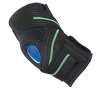 Domary Ginocchiera per Alleviare Il Dolore Ginocchiera con Stabilizzatori Laterali e Cuscinetto in Silicone per la Corsa Sportiva Recupero da Infortuni Artrite (Verde)