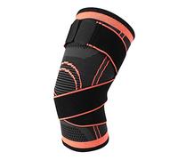 Domary Ginocchiera Supporto per Ginocchio Manica per Ginocchio Cintura a Doppia Compressione Tessuto Elastico Traspirante su 4 Lati Riduce Il Tremore al Previene Il Dolo (Ginocchiere M)
