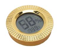 Domary Inserisci Igrometro Digitale Misuratore di umidità della Temperatura Ad Alta Precisione per Scatole di Sigari Design Compatto ABS 1 unità
