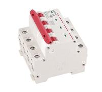 Domary Interruttore Automatico Fotovoltaico 4P 63A DZ47-63 Sezionatore CC | Installazione su Guida, Potere di Interruzione 4,5 KA, Protezione da Sovraccarico e Cortocircuito per Sistemi Solari CC