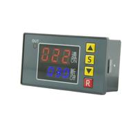 Domary Interruttore relè con Ritardo Programmabile, Controller Timer | 12 V-220 V CA, Uscita Normalmente Aperta a 1 Via, Automatico/manuale/esterno, Installazione Integrata, 77x39,3 Mm