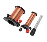 Domary Kit Bobina di Induzione Elettromagnetica per L'apprendimento della Fisica Facile da Usare e da Configurare per lo Studio 3 unità Ideale Esperimenti in Classe PVC e Ottone