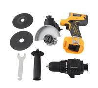 Domary Kit Combinato Utensile Elettrico a Batteria, Trapano Elettrico Senza | Motore Brushless, Costruzione in ABS, per Forare, Tagliare, Levigare, Lucidare, Avvitare, Legno, Metallo, Plastica