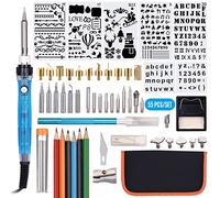 Domary Kit di Strumenti per la Combustione del Legno, Set di Penne per | Riscaldamento in Ceramica, Riscaldamento Rapido da 60 W in 15 Secondi, Impugnatura Ergonomica Antiscottatura, per Intaglio