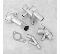 Domary Kit Flangia Tubo Refrigerante Motore in Alluminio 4 Pezzi/set, qualità Aftermarket Superfine, Elevata Durezza e Massima Durata, Mantiene Prestazioni Eccellenti.Adatto per Mk4