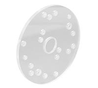 Domary Kit Piastra Fresa Universale Piastra Base in Acrilico Trasparente per 6,5 Pollici con Perno di Centraggio, Progetto Fai-da-te Versatile