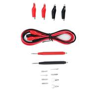 Domary Kit Puntali per Multimetro, 6 in 1 con Sonda Super Appuntita | Compatibile con la Maggior Parte dei Multimetri Digitali, Raccordi a Vite, Ideale per Test LED Pin IC, Impugnatura Morbida,