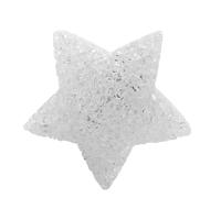 Domary Lampada da Notte a Forma di Stella a Punte Portatile in Acrilico Alimentata Batteria con Luce Soffusa per la Decorazione del Coro (Bianco Caldo)