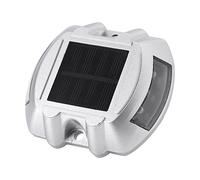 Domary Lampada da Percorso Stradale in Alluminio Pressofuso a 6 LED per Vialetto Solare Auto OnOff Sicurezza Notturna > Distanza di Visione di 1000 M per Vialetto Esterno (Rosso)