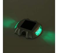 Domary Lampada da Percorso Stradale in Alluminio Pressofuso a 6 LED per Vialetto Solare Auto OnOff Sicurezza Notturna > Distanza di Visione di 1000 M per Vialetto Esterno (Verde)