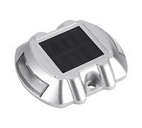 Domary Lampada da Percorso Stradale in Alluminio Pressofuso a 6 LED per Vialetto Solare Auto OnOff Sicurezza Notturna > Distanza di Visione di 1000 M per Vialetto Esterno (Giallo)