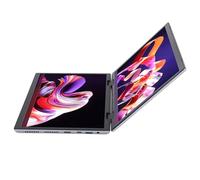 Domary Laptop Doppio Schermo con Display Touch IPS da 10,5 Pollici | Corpo in Lega di Alluminio, Pieghevole Ruotabile a 360°, Pro, Supporta Stilo e Tastiera Esterna