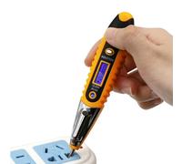 Domary LED Voltage Tester Pen, Precise Electrical Assessments | Caratteristiche induttive, ideali per ambienti poco luminosi, include batteria, adatta a tutti gli elettricisti