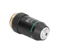 Domary Lente per Microscopio Acromatica Trasparente 20X Elevata Trasmissione della Luce per Uso di Laboratorio Ottone Cromato 20,2 Mm