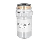 Domary Lente per Microscopio Obiettivo Acromatico 100X Ad Alta Potenza per Imaging di Precisione in Ottone Cromato 20,2 Mm