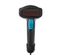 Domary Lettore di Codici a Barre Wireless 2.4G, Lettore di Codici a Barre 1D Portatile con Scansione USB Cablata e Wireless, 200 Scansioni/sec, per la Logistica delle Biblioteche (U-1W)