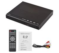Domary Lettore DVD Lettore Multimediale Multimediale Digitale Uscita AV USB 2.0 Compact Disc 720p Video Home Theater con Telecomando per Proiettore (Spina europea)