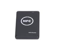 Domary Lettore e Scrittore NFC, Lettore di Schede Stabile Senza Contatto | Interfaccia USB, Materiale ABS, Lettura Rapida 0,2 S, Distanza di Rilevamento 15 Cm, Cicalino Integrato e Indicatore LED,
