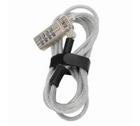 Domary Lucchetto per Cavo per Laptop con Combinazione a 4 Cifre, | Cavo in Acciaio Speciale, Design Antifurto, Codici di Composizione a Prova di Manomissione, Lunghezza Regolabile,