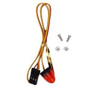 Domary Luci Flash RC LED Lampada di Allarme Luce Lampeggiante Rotante per Veicolo Telecomandato per Auto Giocattolo da Costruzione Luce Stroboscopica Controllata CH3 Mini Dimensioni (Rosso)