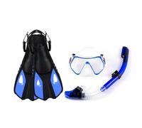 Domary Maschera Subacquea con Set Boccaglio e Pinne, Design Trasparente a