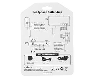 Domary Mini Amplificatore per Cuffie per Chitarra Elettrica, Compatto e Portatile, Ideale Heavy Rock, con Effetto Distorsione Integrato, Perfetto Esercitarsi e Suonare la