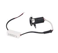 Domary Mini Faretto da Incasso a LED da 3 W, Corpo in Alluminio con CA 85-265 V Cablato, Apertura 25 Mm per Pensile Soffitto per Interni sotto Illuminazione del Mobile (Luce Bianca Calda 3000K)