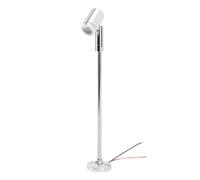 Domary Mini Faretto LED DC12V Luce per Vetrina Gioielli Testa Regolabile Lampada da Esposizione Verticale per Armadietto Cura degli Occhi Dissipazione di Calore Stabile con (Luce Calda)