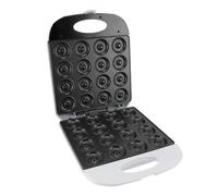 Domary Mini Macchina per Ciambelle, Pressa Elettrica per Ciambelle | Struttura in ABS e Alluminio SUS di Livello Commerciale, Riscaldamento Rapido per Dessert per la Colazione a Casa,