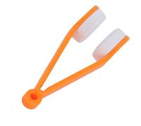 Domary Mini Spazzola Portatile per Pulizia Occhiali in Microfibra, con Foro Portachiavi per Occhiali da Sole (Rossa)