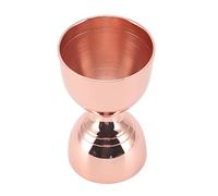 Domary Misuratore di Colpi Durevole Ad Alta Precisione in Acciaio Inossidabile Jigger per Cocktail per Feste con Liquori (Oro rosa 30/60 ml)