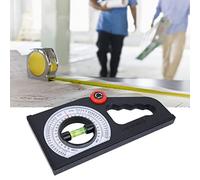 Domary Misuratore di Livello della Pendenza Multifunzionale con Quadrante Ampio per la Misurazione Precisa Dell'angolo in Progetti di Ingegneria Civile, ABS, Design Ergonomico (Non magnetico)