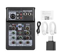 Domary Mixer Audio a 3 Mixer Audio per PC per Computer Scheda USB Console Stereo Digitale BT Alimentazione Phantom 48V Registrazione Traccia OTG Studio DJ