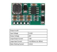 Domary Modulo Step-up DC-DC per Alimentatore LCD ADC DAC, Passo Pin 2,54 Mm | Materiale ABS, Frequenza 400kHz, Temperatura Operativa da -40 a 125°C, per Bus RS232