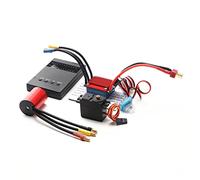 Domary Motore Brushless 5800KV, ESC 25A con Programmazione Servo | Robusta struttura in alluminio, adatta per scala 1:16, rotore bilanciato di precisione, affidabile