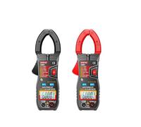 Domary Multimetro a Pinza AC Intelligente 6000 Conteggi Voltmetro con Portata Automatica Misuratore di Resistenza Amperometro 600A con Torcia per Elettricisti Tecnici HVAC Officina (Rossa)