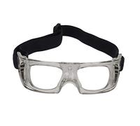 Domary Occhiali Sportivi Resistenti Al Telaio Curvo Resistenti Agli Occhiali da Basket Protettivi per Bambini Che Gestiscono Ciclismo Escursionistico (Grigio)