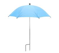 Domary Ombrellone per Piante Ombrellone Giardino Regolabile a Prova di Sole in Lega per Patio Balcone Serra con Rivestimento in Argento Riflette Il 75% del Calore (Blu)