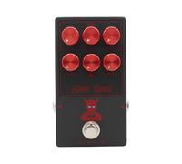 Domary Pedale Effetti Tube Bass Drive con Equalizzatore a 2 Bande e Controllo Armonico per Basso True Bypass Overdrive Stompbox Compatto in Alluminio 9 V CC