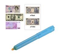 Domary Penna Rilevatore di Denaro con Luce, Tester per Banconote | Doppia Funzione con Luce e Pennarello, Verifica Dollaro Americano, Euro, Sterlina, Yen, Vinto, Formato Mini Portatile,