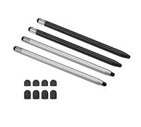 Domary Penna Stilo Universale per Touchscreen, Doppie Punte di Ricambio 2 | Corpo in Alluminio e Rame, Punte in Gomma Morbida da 5,0 Mm e 7,0 Mm, Compatibile con Tutti i Telefoni Tablet
