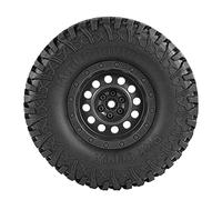Domary Pneumatici RC Pneumatici per Auto Telecomandati Cingolati 4 Pezzi Sostituzione Ruota in Gomma da 1,9 Pollici 100 Mm Alette Profonde Super Morbide con Adattatore