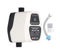 Domary Pompa Scaldabagno Pompa Acqua Calda Boost Pressione Acqua 100W 24V 25L Motore Completamente Automatico Silenzioso Senza Spazzole con Convertitore AC-DC per Househ (Spina UE 100-240 V)