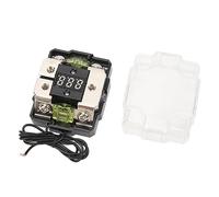 Domary Portafusibili Audio per Auto 4GA In 2 Out 100A Blocco di | Plastica Ad Alta Resistenza e Lega di Zinco, Impermeabile per Yacht e , Compatibile con Ingresso e Uscita 4GA