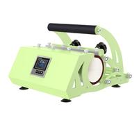 Domary Pressa di Calore per Bicchiere da 30 Once, Diametro 2,6-3,4 Pollici, | Timer Preimpostato 0-999 S, 500 W, 0-400 ° F, Cuscinetto in Silicone per Bicchieri Dritti, Vetro, Tazze in Acciaio